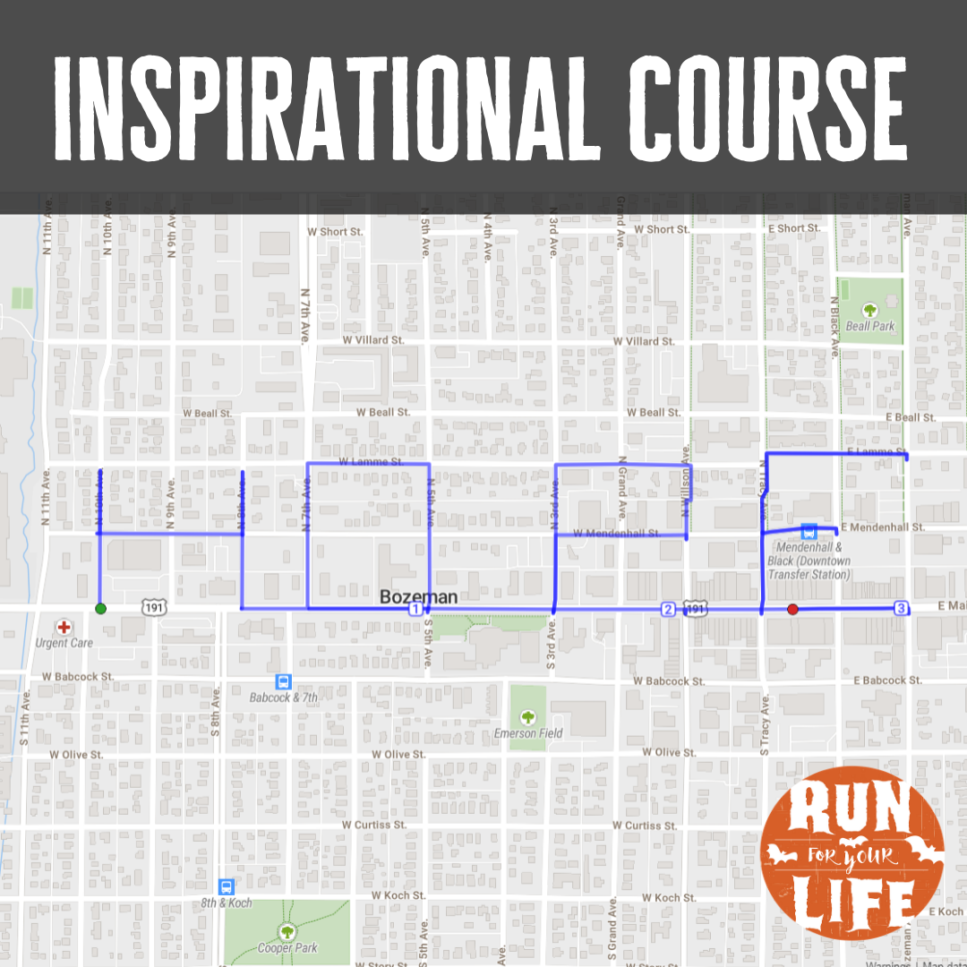 Inspirational course. Graphic is a map with HOPE spelled out.